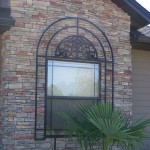 Arched Iron Window Frame
