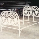 Iron Bed Frame With Garden Casting