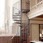 Spiral Stairs With Mesh Treads