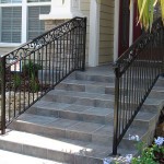 Straight Picket Railing With Forged Scroll Border