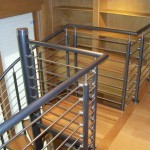 Stainless Steel and Aluminum Spiral Stair Loft Railing