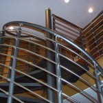 Stainless Steel and Aluminum Spiral Stair